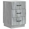 vidaXL Нощен шкаф Сива сонома 43 x 41 x 63,5 см Инженерна дървесина
