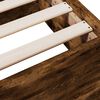 vidaXL Рамка за легло с чекмедже опушен дъб 120x200 см инженерно дърво