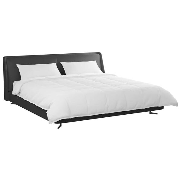 vidaXL Комплект завивки с възглавница 3 pcs Бяло Пухени пера