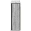 vidaXL Стенен шкаф за баня с огледало сив сонома 60x21x60 cm