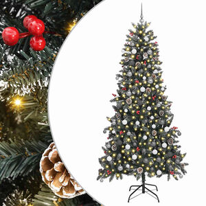 vidaXL С изкуствено коледно дърво с 300 LED светодиода Зелен 240 cm