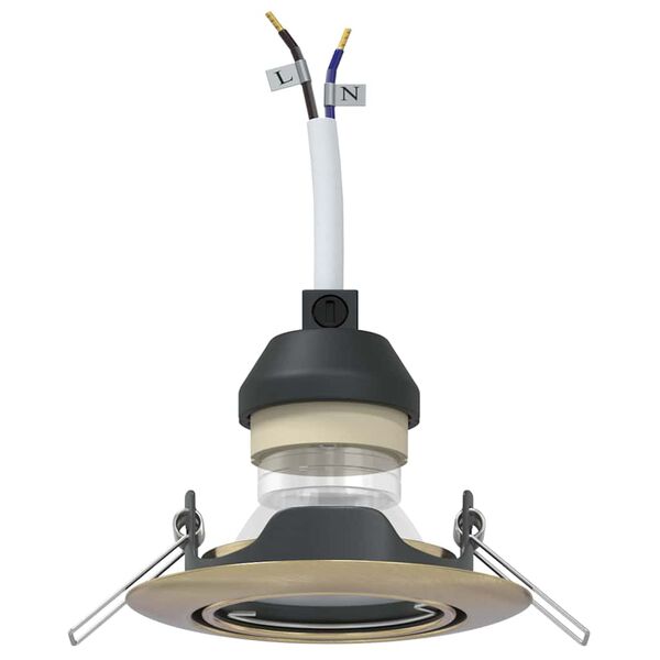 vidaXL Прожектор 6 pcs Месинг 9 x 9 x 2.5 см Метал