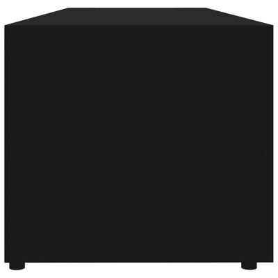 vidaXL ТВ шкаф, черен, 120x34x30 см, ПДЧ