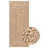 vidaXL Килим "ZIZUR", 80x200 см, визия юта, за закрито и открито