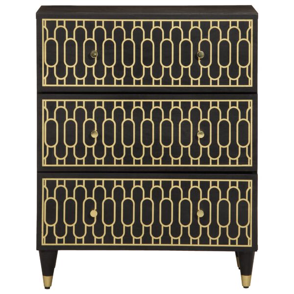 vidaXL Странични шкафове 2 бр 60x33x75 см манго масивно дърво