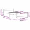 vidaXL Рамка за легло Кафяво с восъчно покритие 205.5 x 95.5 x 51 см