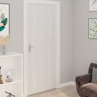 vidaXL Самозалепващо фолио за мебели, бяло дърво, 500х90 см, PVC