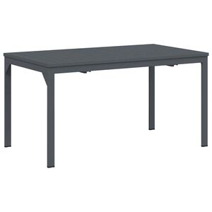vidaXL Патио маса Антрацит 180 x 80 x 74 cm Прахово боядисана стомана
