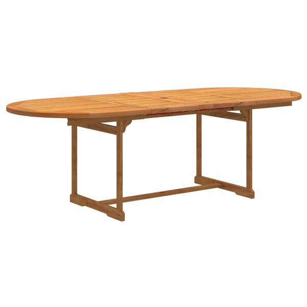 vidaXL Градински трапезен комплект, 9 части, акация масив и textilene