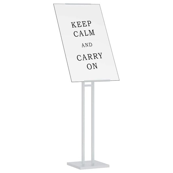 vidaXL Стендове за търговски прояви 2 pcs Бял 26,5 x 26,5 x 150 см