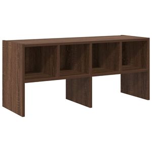 vidaXL Стелаж за обувки, стифиращи, кафяв дъб, 89,5x30x40 см