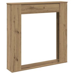 vidaXL Облицовка за камина дъб артизан 100x20x100 см инженерно дърво