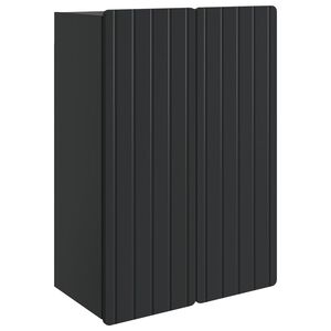vidaXL Стенно шкафче Черно 66 x 34,5 x 92 см Инженерна дървесина