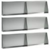 vidaXL Задържащи стени 6 бр. 80 x 12 x 50 см Поцинкована стомана