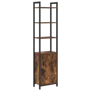 vidaXL Шкаф за книги 6 нива 40 x 24 x 161 см Инженерна дървесина