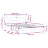 vidaXL Рамка за легло без матрак Hvar, кафява, 180x200 см, изкуствена кожа