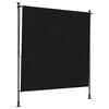 vidaXL Външна ролкова завеса Черно 200 x 270 cm