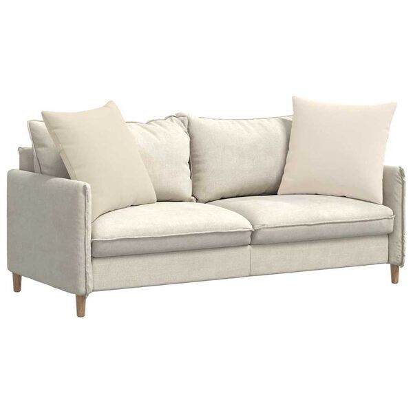 vidaXL Диван възглавници 2 pcs Бежово 80 x 80 cm текстил