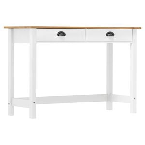 vidaXL Конзолна маса Hill с 2 чекмеджета 110x45x74 см бор масив