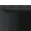 vidaXL Градински плантер, черен, 40x40x80 см, полиратан