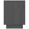 vidaXL Нощни шкафчета, 2 бр, сиви, 40x30x40 см, борово дърво масив