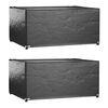 vidaXL Калъф за градинска мебел 2 бр 8 капси 160x120x75 см правоъгълни