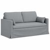 vidaXL Диван Светлосиво 158 x 78 x 80 см текстил