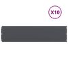 vidaXL Подравняване на тревни площи 10 бр. антрацит 25x103 см