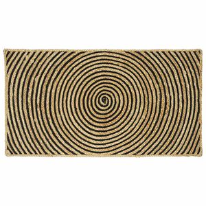 vidaXL Килим за площ Черно 60 x 110 cm юта