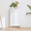 vidaXL Врати за шкафове Louvred Design 2 бр. бели 99x29,5 cm