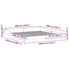 vidaXL Рамка за легло Кафяво с восъчно покритие 180 x 200 cm