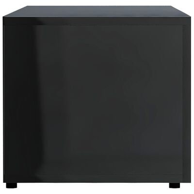 vidaXL ТВ шкаф, черен гланц, 120x34x30 см, ПДЧ