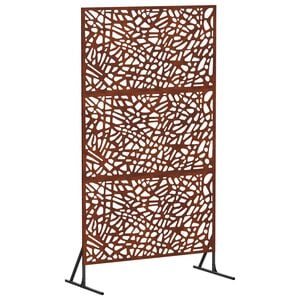 vidaXL Екран за уединение 100 x 50 x 180 см Кортенова стомана