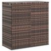 vidaXL Кутия за градински възглавници PE ратан 100x49x103,5 см кафява