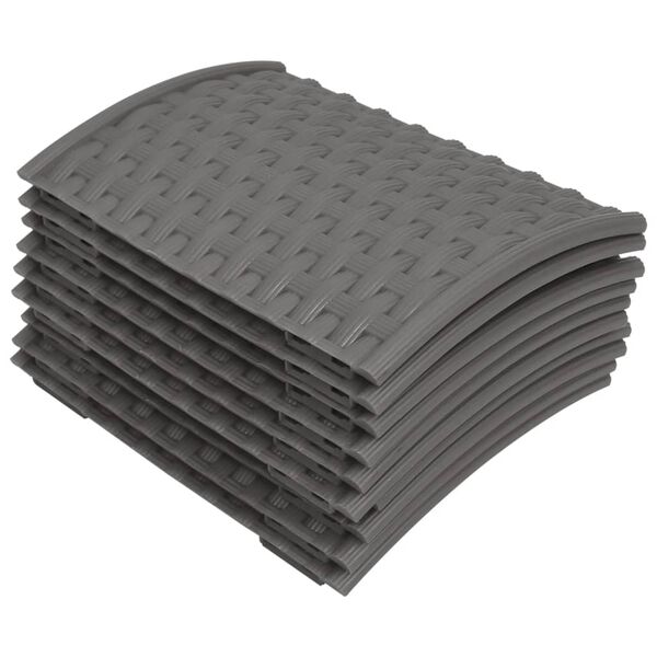 vidaXL Пола за коледна елха, кафява, Ø54x19,5 см