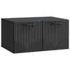 vidaXL Стенно монтиран ТВ шкаф Черно 59,5 x 41 x 30 см