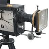 321480 vidaXL Table Clock Black 34x18x47 cm Iron and MDF