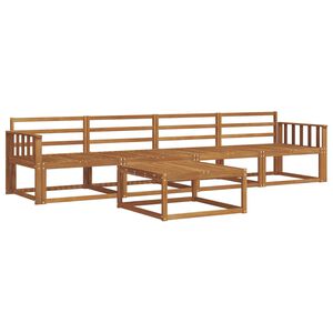 vidaXL Комплект дивани за открито 5 pcs Естествен