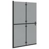 vidaXL Стена за душ с влизане Черно 120 x 6,5 x 190 см
