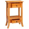vidaXL Конзолна маса с чекмедже Естествен 50,5 x 30 x 75,5 см