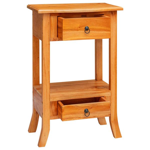 vidaXL Конзолна маса с чекмедже Естествен 50,5 x 30 x 75,5 см