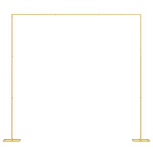 vidaXL Сватбена арка Златист 338 x 35 x 300 см Стомана