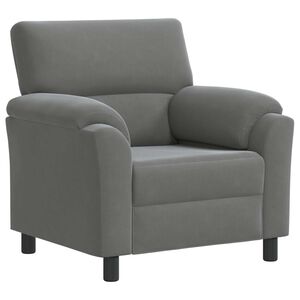 vidaXL Диван Тъмносиво 94 x 85 x 93 см Кадифе