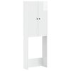 vidaXL Тоалетна Шкаф EDE Бял гланц 66 x 25,5 x 190 см