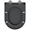 vidaXL Бързо освобождаваща тоалетна седалка Антрацит