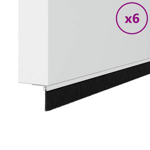 vidaXL Запечатващи четки за врата с винтово закрепване 6 бр. 100 cm