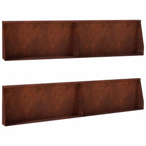 vidaXL Задържащи стени 4 бр. 100 x 12 x 30 см Кортенова стомана