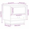 vidaXL Нощна маса Старо дърво 45 x 34 x 44 см Инженерно дърво