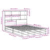 vidaXL Легло с етажерка за книги, без матрак, 120x200 см, дърво масив