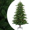 vidaXL С изкуствено коледно дърво 120 см 150 LED светодиода Топло бяло